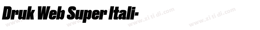 Druk Web Super Itali字体转换